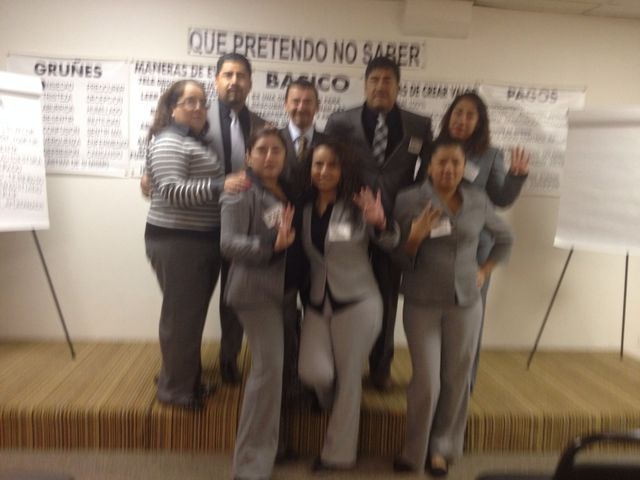 Staff del Básico 18. Adri, Eduardo, Ramone; Andrea, Pao, Mónica, Dunia y un servidor Fernando Rivera Melo